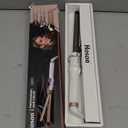 3/4 Inch Curling Iron Professional, Ceramic Tourmaline Curl Wand Barrel, Hair Curler Iron for Short Hair,Glove Include, Glove Include, Gold