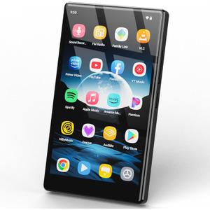 96GB Android Portable MP3 Player, 5" MP4 Player with Bluetooth and WiFi, Music Player with Android 13, HiFi Sound, MP3 Player with Spotify, YouTube, Play Store