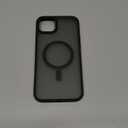 Anuck Case for iPhone 14 Plus Case Magnetic Phone Case Compatible with MagSafe, Soft TPU Bumper Hard Translucent Matte Back Slim Fit Shockproof Protective Cover for Men Women Girls - Black