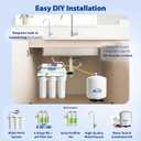 APEC Water ROES-PH75X 6-Stage Alkaline Under Sink Reverse Osmosis Water Filter System, NSF Cetified 372 & 58, 75 GPD, with Extra High Capacity Pre-Filter Set Stage 1-3