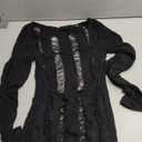 Long Sleeve Dress for Women Sexy Y2k Dress Bodycon Dresses for Women Sexy Dresses for Women (Large, Black)