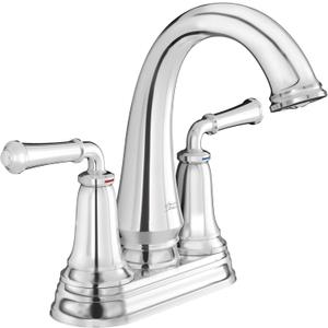 American Standard 7052214.002 Delancey 4-Inch Centerset Faucet with Red and Blue Indicators Polished Chrome