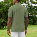 COOFANDY Mens Polo Shirt Short Sleeve Moisture Wicking Quick-Dry Golf Polo Athletic Tennis Collared T-Shirts (S)