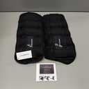 Sportneer Adjustable Weighted Ankle Weights Set 1 Pair 2 4 6 8 10 Lbs Leg Weight Straps for Women Men for Gym, Fitness, Workout, Walking, Jogging, 1-5 lbs for Each Ankle, 1 Pair 2-10 lbs (Black)