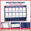 World Cup Bracket Poster 2026 | USA Theme - A1 Size 2026 World Cup Soccer Poster with US Kick Off Times, Fixtures, Stadiums & Host Cities | World Cup Wall Chart