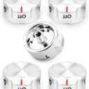 5 Pcs W11030413 Stove Control Knob Fit for Whirlpool KitchenAid Stove Some Models, Range Control Knob, Replacement W10643306 W10786063 W11027434 AP6038805 PS11770322