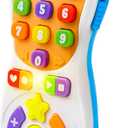 JOYIN Baby Toys 6-12 Months - TV Remote Control Toy with 40+ Music and Learning Phrases & Volume Control, Fun Toddler Learning Gifts for 1 2 3 Year Old Girls Boys