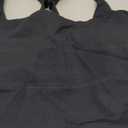 Hugcurve Adjustable Racerback Longline Sports Bras Square Neck Padded Yoga Workout Crop Tank Tops for Women (X-Small, Black)