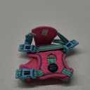 PHOEPET No Pull Dog Harness, Unique Colors Reflective Adjustable Dog Vest, with Soft Training Handle Metal Clips for Small Medium Large Dogs (Pink Base & Green Straps,XS)