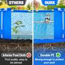 Aulock Heavy-Duty 10FT Pool Liner Pad for Round Above Ground Pools - Swimming Pool Mat Tarp to Prevent Punctures and Weed Barrier (Blue)