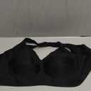 OEAK Womens Wireless Jelly Bra Plus Size Supportive Seamless Bras Full Coverage Push Up Comfortable No Underwire Tshirt Bras (X-Large, Black)