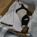 Dr. Scholl's Shoes Women's Mariah Block Heel Sandal Heeled, Black Smooth/Fabric, 11 (Black)