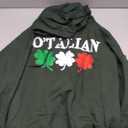 O'talian St Patricks Day Funny Irish Italian Flag O'talian Pullover Hoodie, 2XL, Black