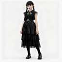 Dagmar Girls Black Costume Dress Kids Halloween Dress Up Costume, 110