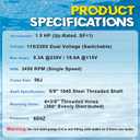 UST1152 Pool Pump Motor 1.5 HP 56J Frame Fit for Hayward SP2610X15 AST165