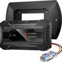 Dual CO/LP Alarm with Bracket - RV Carbon Monoxide and Propane Detector for Travel Trailer and Camper, Separated LED Indicator for Propane and CO, 85dB Loud Alarm - 12V DC RV Propane Gas Detector