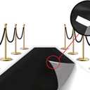 LEMONSODA Red Carpet Floor Runner Hollywood Party Decoration Fabric 100 GSM (Black, 2x15 Feet)