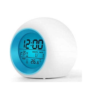 TeaRoo Kids Alarm Clock, Digital Alarm Clocks with Snooze, 7 Color Night Light, Alarm Clock for Kids, Wake Up Digital Clock for Room Decor Kids Gifts (25 Pack)