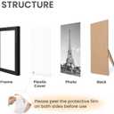 Upsimples 10 Pack Picture Frames Collage Wall Decor for Mounting or Tabletop Display, Photo Gallery Frame Set for Family, Multi Sizes Including 8x10, 5x7, 4x6, Black Gray Brown