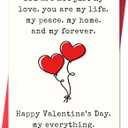 3 x IDU Valentines Day Card,Valentines Day Cards Gifts for Him Her,Valentines Day Card for Husband Wife Boyfriend Girlfriend Couples Men Women Fiance Fiancee