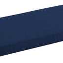 Arden Outdoor Bench Cushion, Foam, 48x18, Sapphire Blue | TPU Backed Fabric, Waterfall Design, Made With PROFOAM, Rain-proof, Fade Resistant, Mold and Mildew Resistant, 48 x 18 Bench Cushion, Sapphire Blue Leala