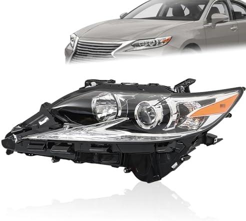 munirater Headlight Assembly Replacement for 2016 2017 2018 ES350 ES300H Headlamp Halogen with DRL Left Side 8107033550 LX2518158