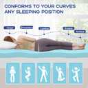VALUXE Twin Mattress Topper 3 Inch Cooling Gel Memory Foam, CertiPUR-US Certified Topper & Pad for Back Pain Relief, Soft Breathable Bedding with Pressure Relief (Blue)