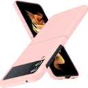 for Galaxy Z Flip 3 5G Case,Lightweight,Slim Fit Rugged Shockproof Cover, Slim Thin Hard PC Shockproof Protective Cover Pink 4-Z Flip3-04