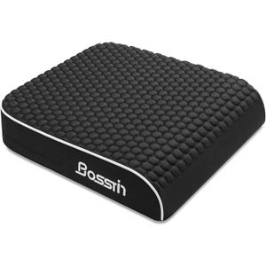 Extra Large Office Chair Cushion, Seat Cushion with High-Resilience Foam & Honeycomb Surface for Back & Tailbone Pain Relief, Butt Pillow for Long Sitting, Car Seat, Wheelchair, Floor(19"x17"x3")