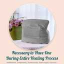 Mastectomy Pillow - Post Surgery Pillow After Breast Cancer or Breast Reduction, Lumpectomy, Patient Care Healing Support for Port Pacemaker and Heart Surgery Recovery (Grey)