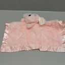 Puppy Baby Security Blanket for Toddler Infant Newborn Boys and Girls Soft Lovey Stuffed Animal with Plush Fabric and Satin Backing, Lovely Snuggle Toy, Pink 16 Inch