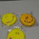 3 Count, Fun Smile Face Dish Scrubbers, Acrylic Dish Scrubber, Fruit Dish Scrubber, Premium Quality Cleaning Sponges for Kitchen, Good for Gift (4Smile)