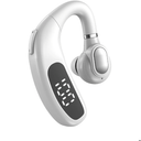 Wireless Handsfree Bluetooth Earpiece for Driving Single Earbud Bluetooth Headset One Ear Earbuds Open Ear Earphone Running Sports Headphones with Ear Hook Trucker Blue Tooth Headset for Business