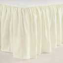 Lush Decor Ruffle Crib Skirt, 16" Drop, Ivory