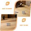 BESPORTBLE 6Pcs Corner Protectors for Furniture Soft Silicone Edge Guards and Drawer Pull Handle Covers Baby Proofing Bumpers for Cabinets and Drawers 1.10X0.70X0.47In