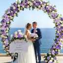 N&T NIETING Artificial Flowers, 25pcs Fake Flowers Rose with Stems Perfect for DIY Wedding Bridesmaid Bridal Bouquets Centerpieces Home Flower Arrangement Mother's Day Decoration, Series Purple