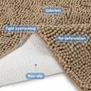 Bcoimo Bathroom Rugs 24x17, Bath Mats for Bathroom Non Slip with Rubber Backing,High Absorbent Microfiber Bath Rugs Quick Drying, Machine Washable, Durable Decor