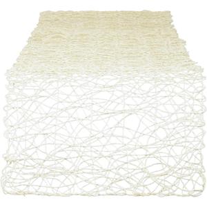 DII Woven Paper Tabletop Collection, Holiday & Event Decor, Table Runner, 14x72, Off-White