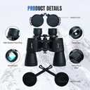 30x50 High Powered Binoculars for Adults, Waterproof Compact Binoculars with Low Light Vision for Bird Watching Hunting Football Games Travel Stargazing Cruise, Christmas Birthday Gifts for Men
