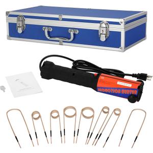 Magnetic Induction Heater Kit,Induction Heater Bolt Removal,1200W 110V Hand Held Induction Bolt Removal Tool for Rusty Screw Removing with 8 Coils and Box (Blue)