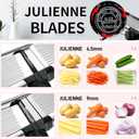 Mandoline Food Slicer, Adjustable Mandoline Slicer for Kitchen, Stainless Steel Mandolin Vegetable Chopper for Potato/Tomato/Onion, Vegetable Slicer Julienne Cutter with Cut-Resistant Gloves