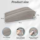 Inmoredo Inflatable Leg Elevation Pillow for After Surgery, Leg Wedge Pillow for Post-Surgery Recovery, Adjustable Height for Foot Ankle Knee, with Easy Press Pump Valve, Single Leg