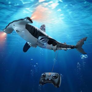 Remote Control Shark Toys High Simulation,Water Toys for Kids, High Simulation Shark for Pool & Bath, Ideal Gifts for Boys Ages 6+ (Gray)