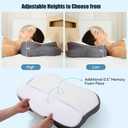 Ergonomic Cevical Pillow for Neck Pain Relief, Contour Memory Foam Neck Support Pillow for Side, Back and Stomach Sleeper