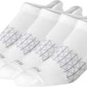 Hanes Men's Absolute Active Cushioned Heel Shield Moisture Wicking Socks (4-Pack) (6-12, White)