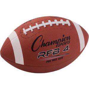 Champion Sports Rubber Football – Durable AllWeather Football with Enhanced Grip  Backyard Play & Training  Official Size