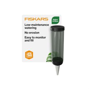 Fiskars LifeWell Watering Spike for Indoor Plants  Self-Watering Device with Transparent Reservoir, Porous Ceramic Cone, UV-Resistant & Recycled Plastic, 11.75 oz
