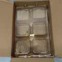 GLEAVI 1 Set Divided Appetizer Tray Dip Serving Bowl Clear Fruit Tray with Lid Dry Fruit Bowl with Cover Desserts Serving Plate Dry Fruit Tray with Lid Coffee Table