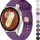 Meliya Compatible with Samsung Galaxy Watch 7 / FE Band 40mm 44mm, 20mm Soft Silicone Sport Replacement Strap for Galaxy Watch 7 Band Women Men (Abyss Blue)