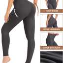 VALANDY High Waisted Leggings for Women Stretch Tummy Control Workout Running Yoga Pants Reg&Plus Size (XXXL)